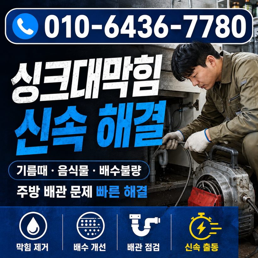 동삼동 하수구막힘 빠른출동 1