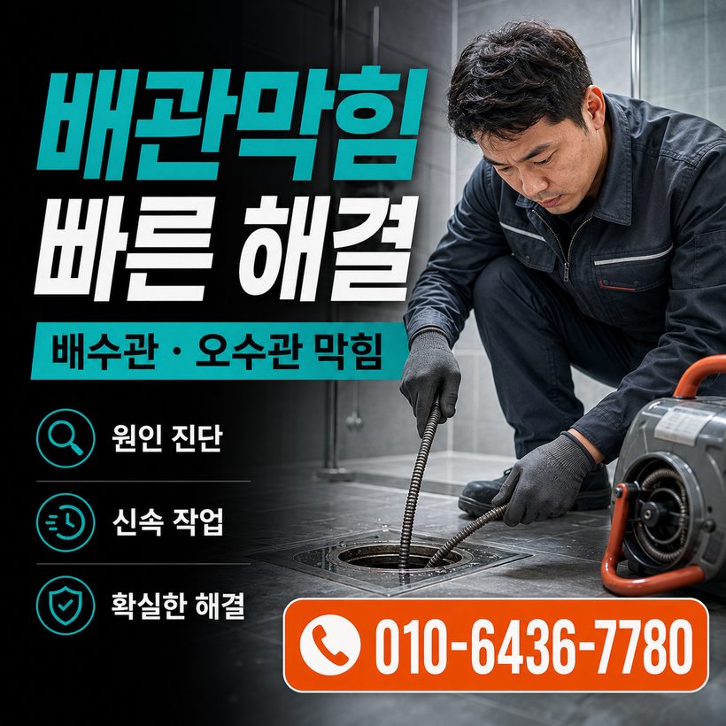 청학동 하수구막힘 빠른출동 2