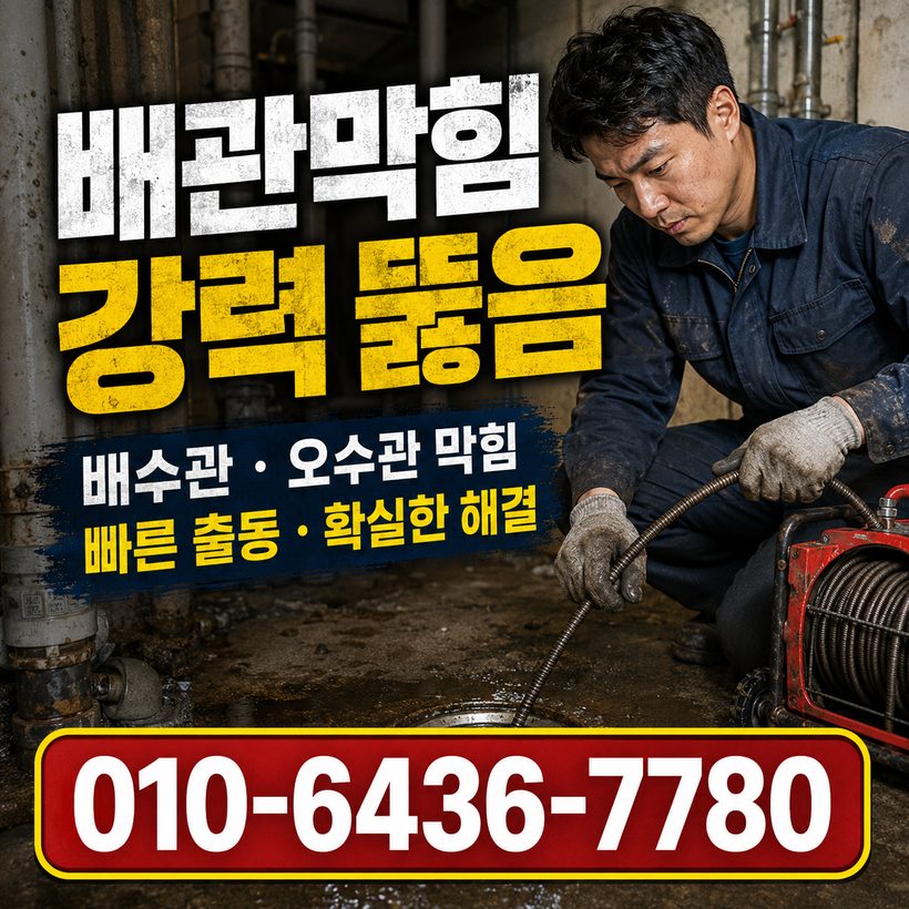 동삼동 하수구막힘 빠른출동 5