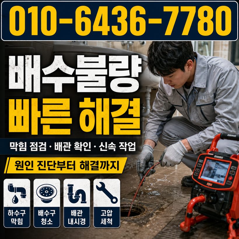 연산동 하수구막힘 빠른출동 2