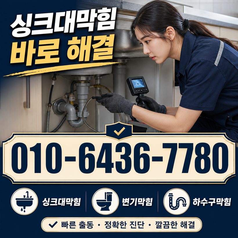 청학동 지역 싱크대뚫음 관련 이미지