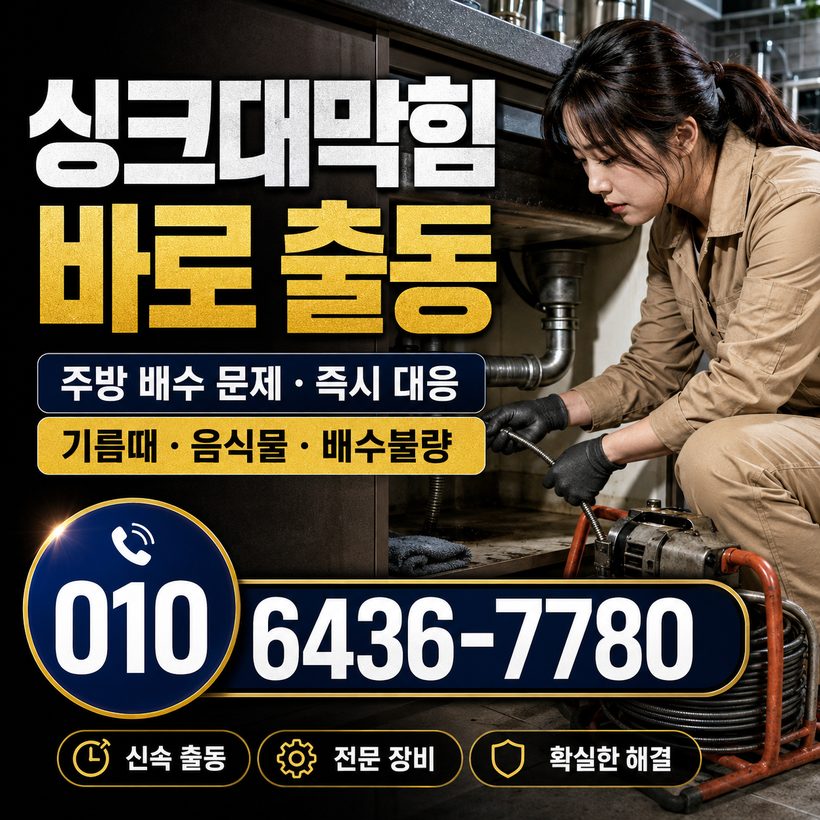 중앙동 지역 세면대뚫음 관련 이미지